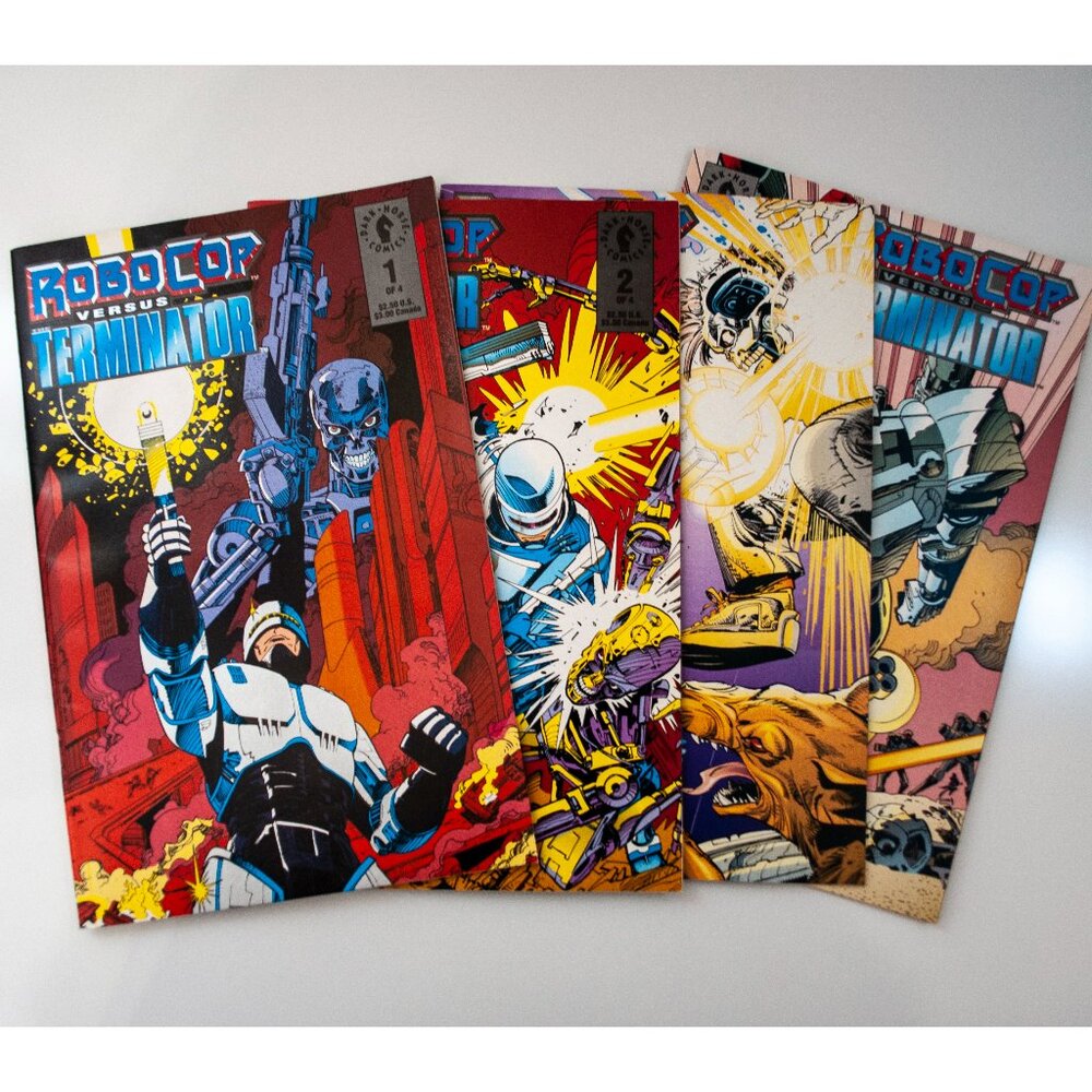 Robocop Versus Terminator Dark Horse Comic Books 1 2 3 4 1992 Run Lot Vs Set